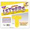TREND Enterprises® Yellow Sparkle 4" Casual Uppercase Ready Letters®, 71 Per Pack, 3 Packs